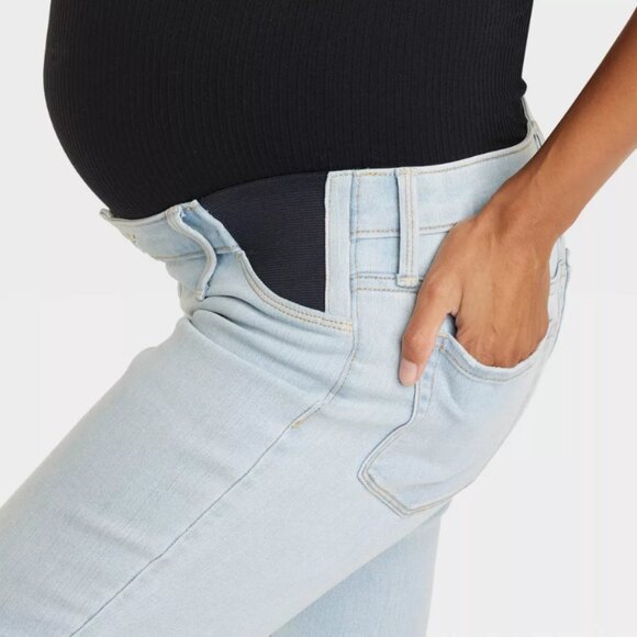 Isabel Maternity by Ingrid & Isabel™ Under Belly Skinny Maternity Jeans - Sz 12 - Picture 5 of 16